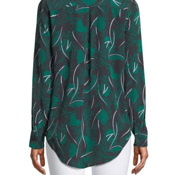 Equipment Palm Print Silk Shirt - Picture 3 of 6